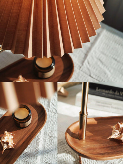 Gold Accent Table Lamp with Adjustable Brightness