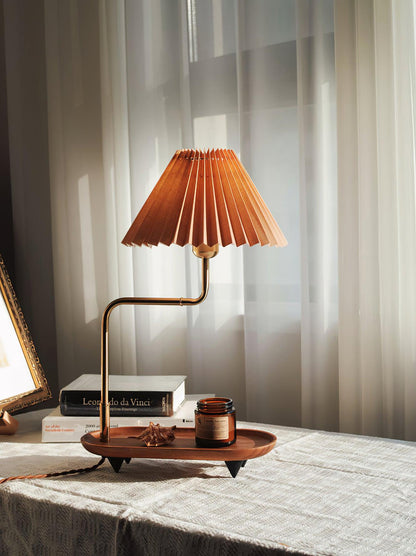 Gold Accent Table Lamp with Adjustable Brightness