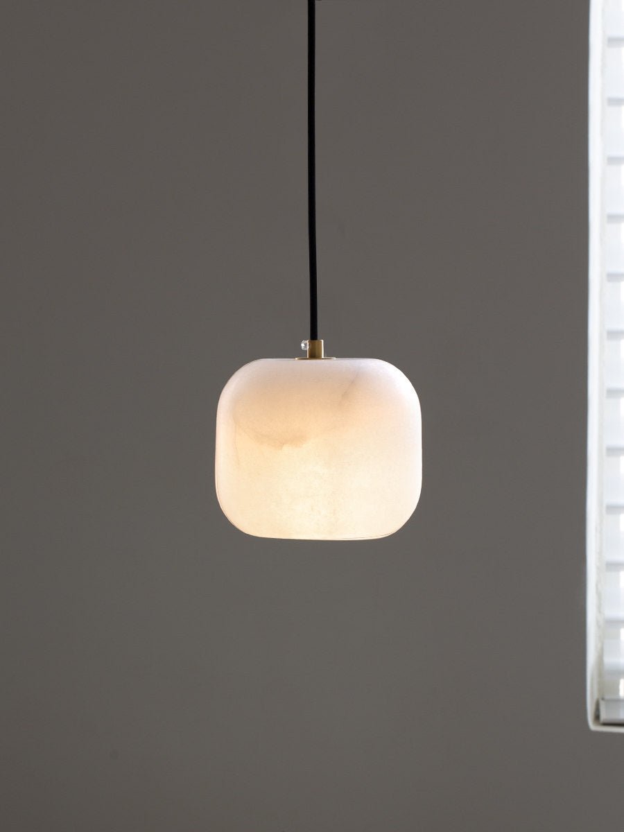 Alabaster Cluster Chandelier with Adjustable Brightness