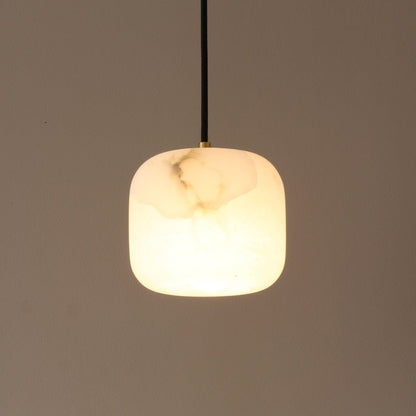 Alabaster Cluster Chandelier with Adjustable Brightness — front view