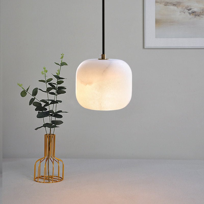 Alabaster Cluster Chandelier with Adjustable Brightness