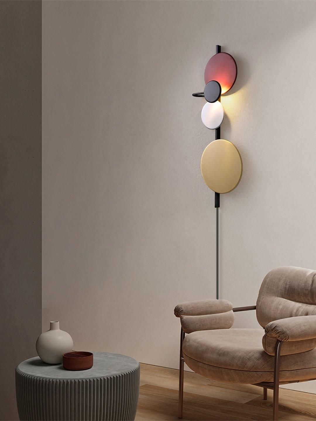 Orb Plug-In Wall Lamp with Adjustable Brightness