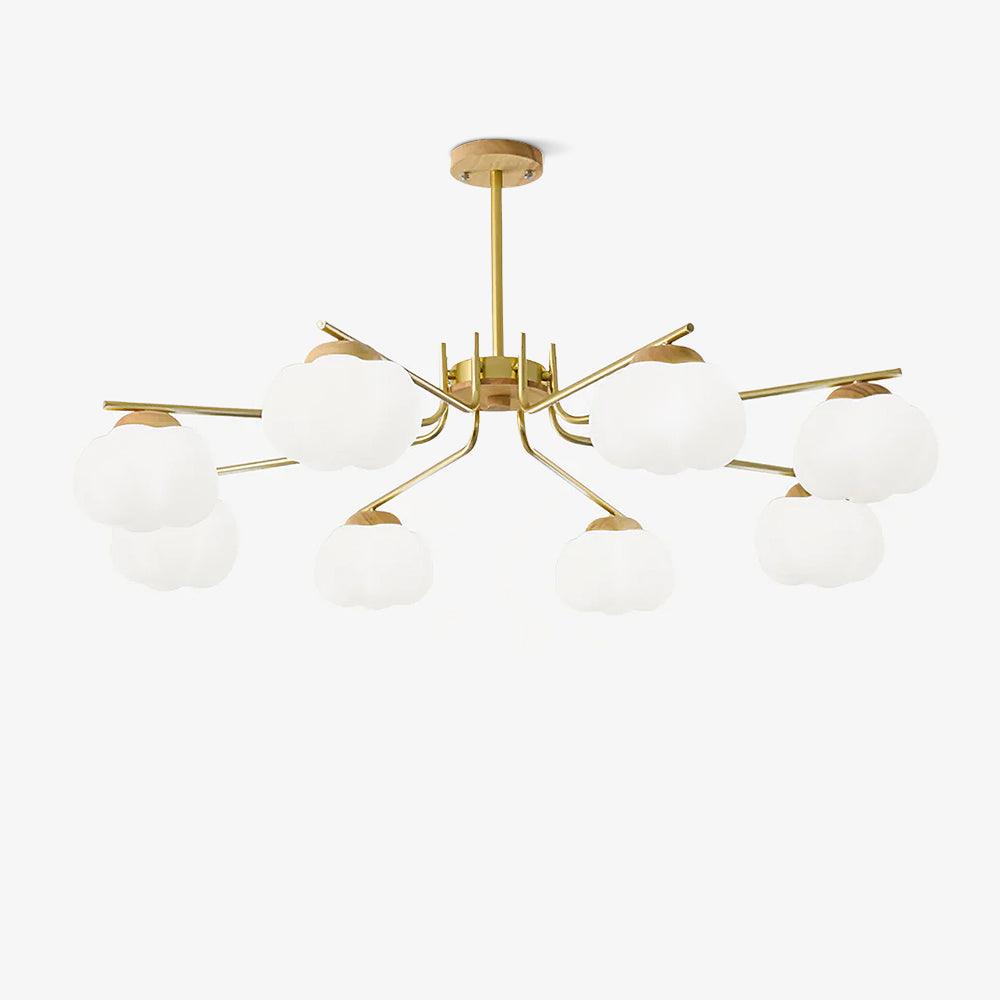 Cotton Ball Chandelier, Energy Efficient