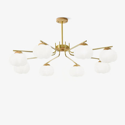 Cotton Ball Chandelier, Energy Efficient