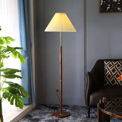 Pleated Floor Lamp with Adjustable Brightness — detail view