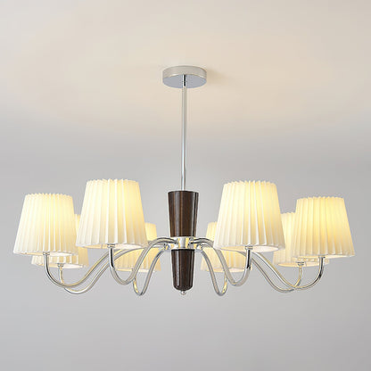 Plisse Chandelier with Adjustable Brightness — side view
