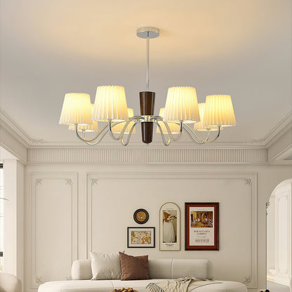 Plisse Chandelier with Adjustable Brightness — alternate angle