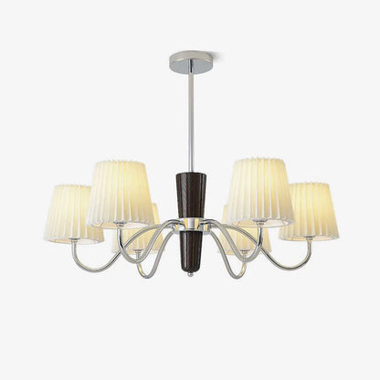 Plisse Chandelier with Adjustable Brightness — detail view