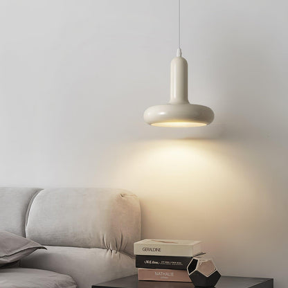 Modern Puck Pendant Light, Energy-Efficient LED — detail view