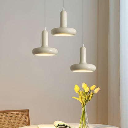 Modern Puck Pendant Light, Energy-Efficient LED — alternate angle