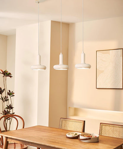 Modern Puck Pendant Light, Energy-Efficient LED — lifestyle view