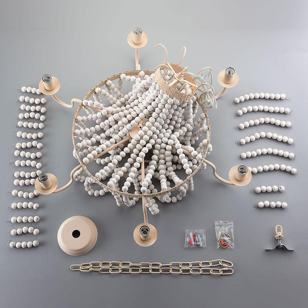 Modern Chandelier with Crystal Accents