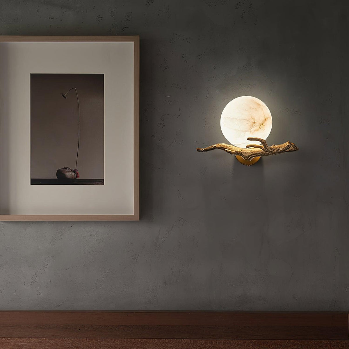 Retro Twig Wall Lamp, Adjustable Light Direction