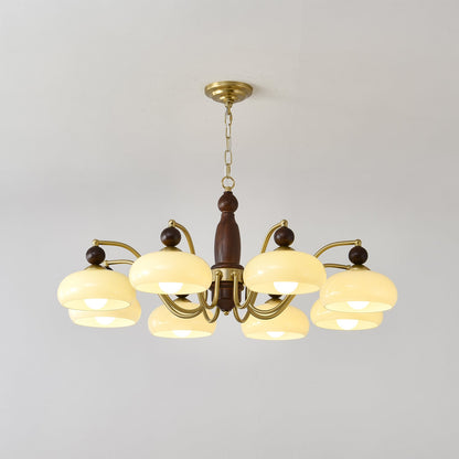Revival Crown Chandelier with Adjustable Height — alternate angle