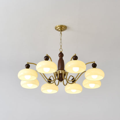 Revival Crown Chandelier with Adjustable Height — side view
