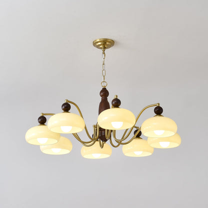 Revival Crown Chandelier with Adjustable Height