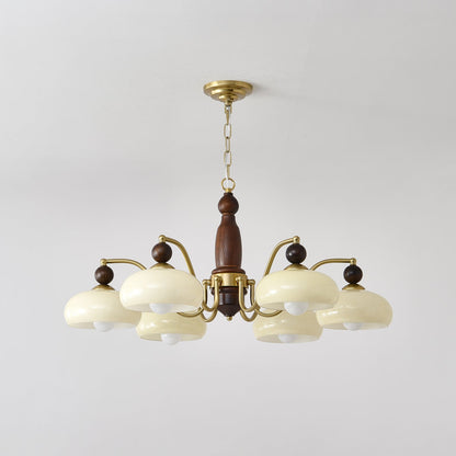 Revival Crown Chandelier with Adjustable Height