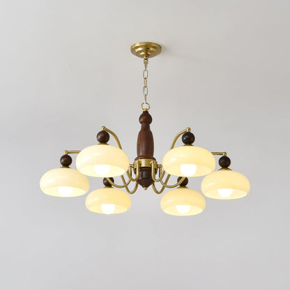 Revival Crown Chandelier with Adjustable Height — front view