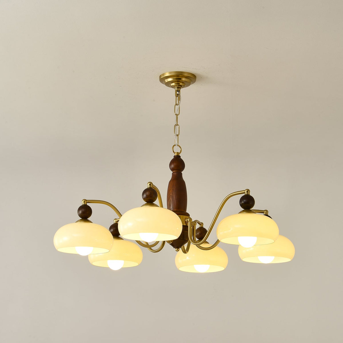 Revival Crown Chandelier with Adjustable Height