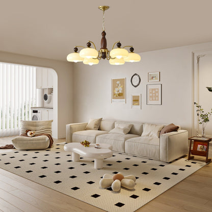 Revival Crown Chandelier with Adjustable Height