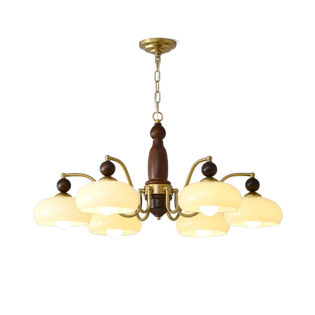 Revival Crown Chandelier with Adjustable Height