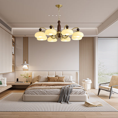 Revival Crown Chandelier with Adjustable Height