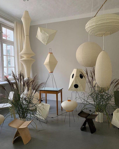 Washi Paper E Pendant Light Position 17
