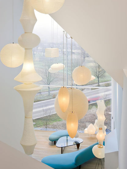 Washi Paper E Pendant Light Position 19
