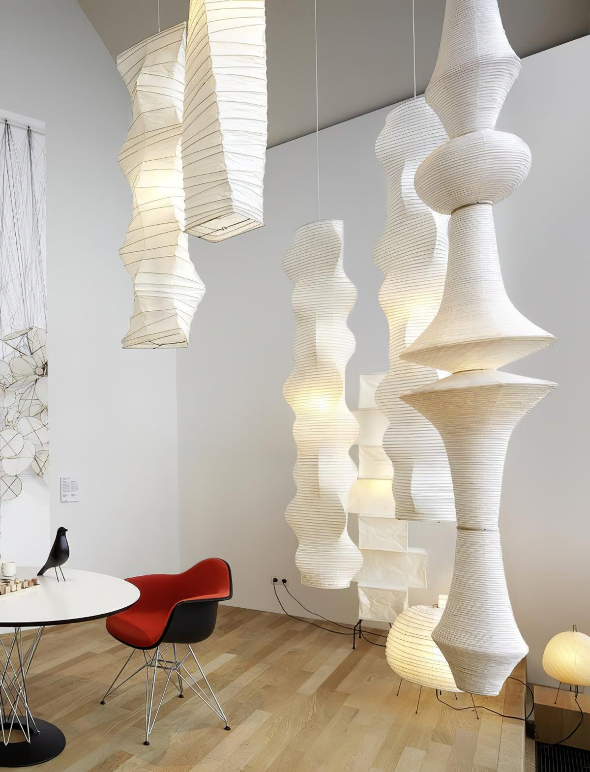 Washi Paper E Pendant Light Position 35