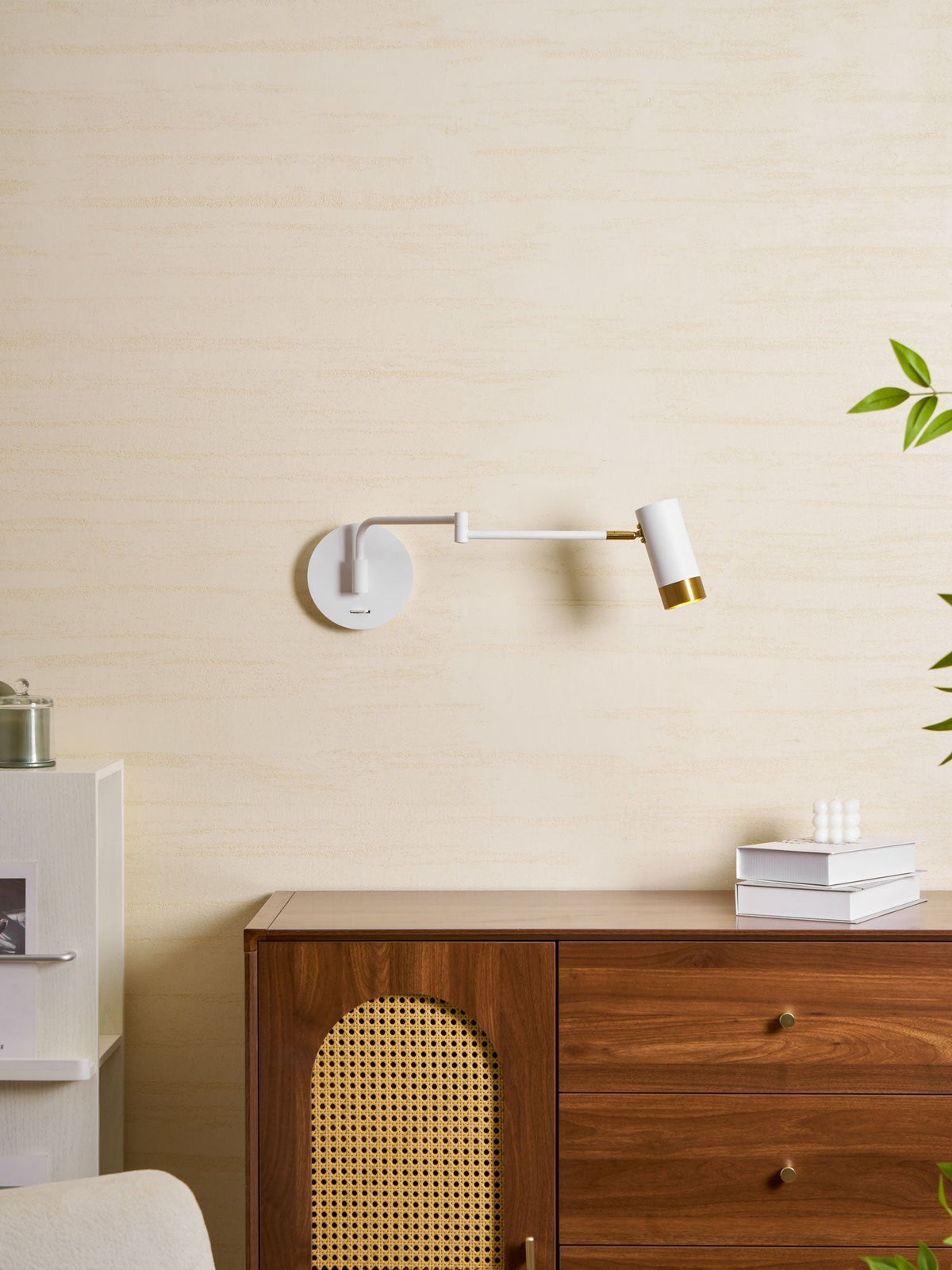 Ridge Arm Wall Lamp with Adjustable Angle