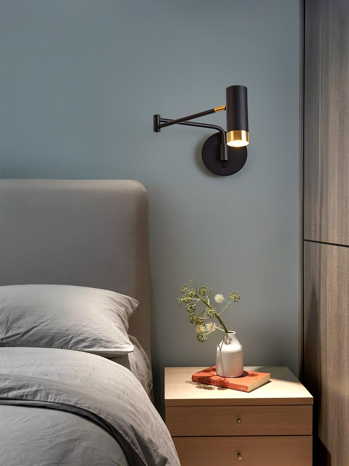 Ridge Arm Wall Lamp with Adjustable Angle