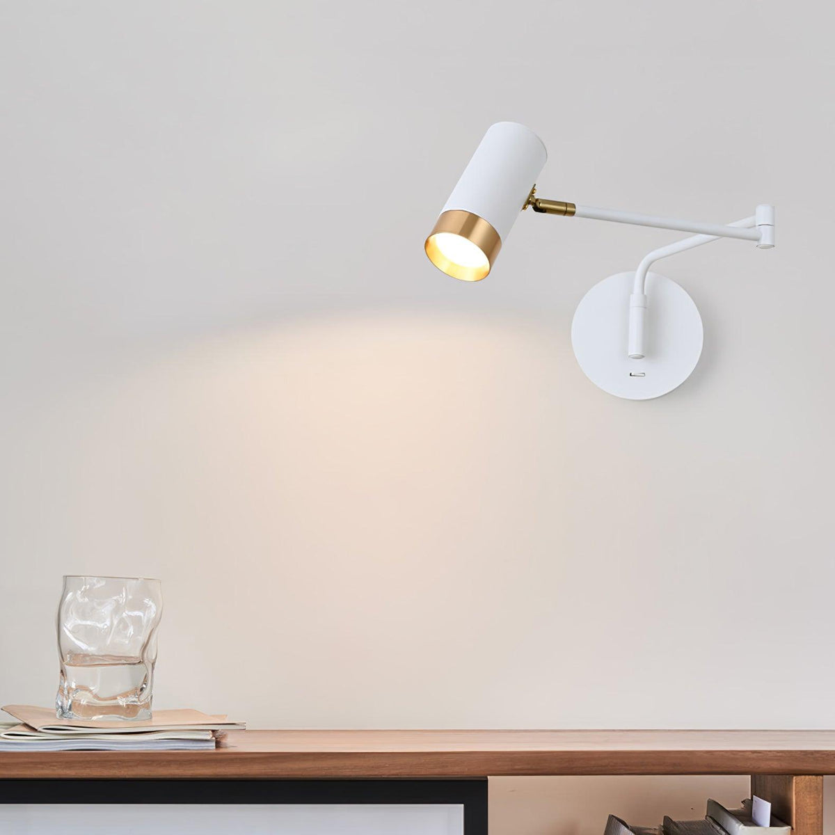 Ridge Arm Wall Lamp with Adjustable Angle