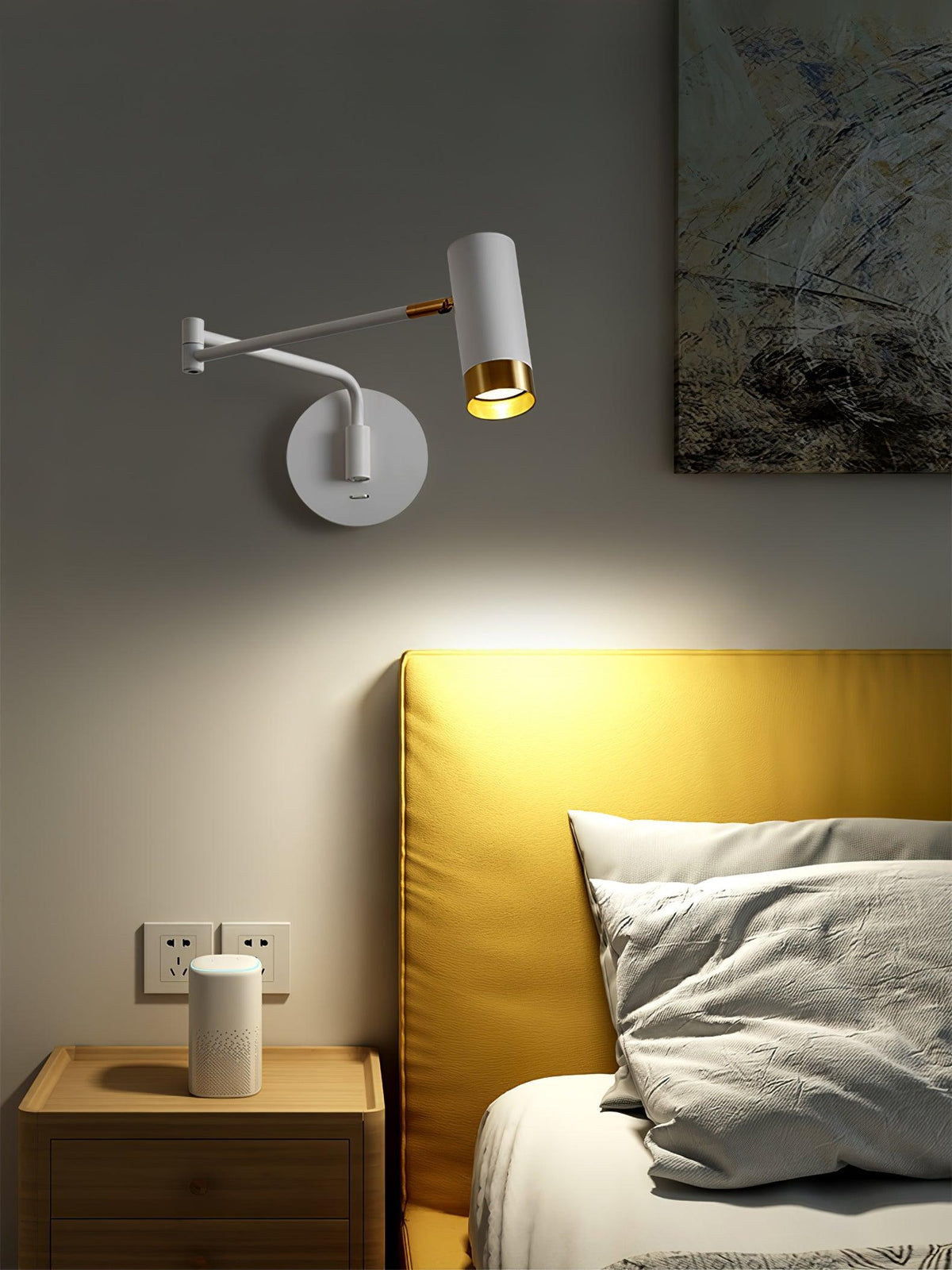 Ridge Arm Wall Lamp with Adjustable Angle