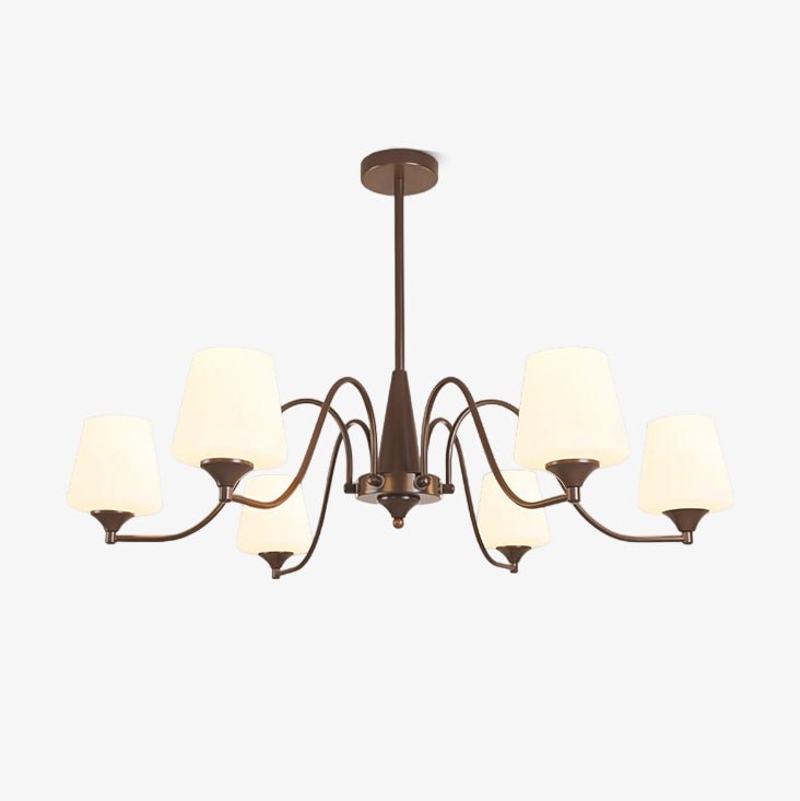 Ridge Chandelier with Adjustable Height — alternate angle