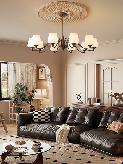 Ridge Chandelier with Adjustable Height