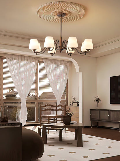 Ridge Chandelier with Adjustable Height