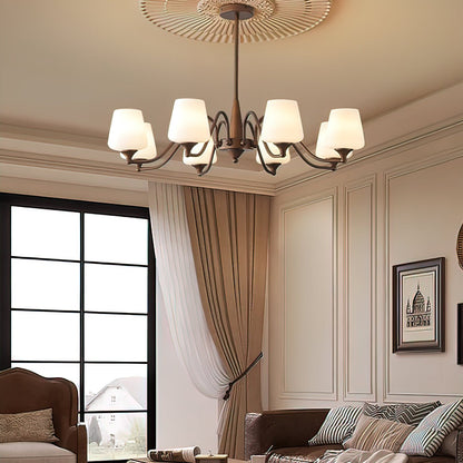 Ridge Chandelier with Adjustable Height