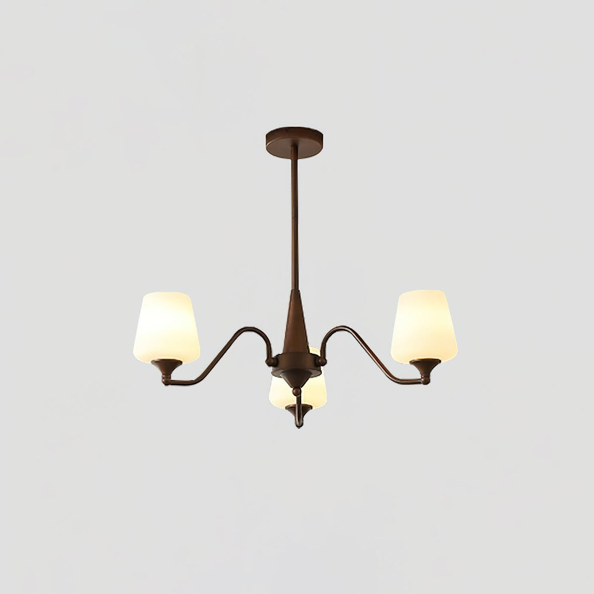 Ridge Chandelier with Adjustable Height — front view