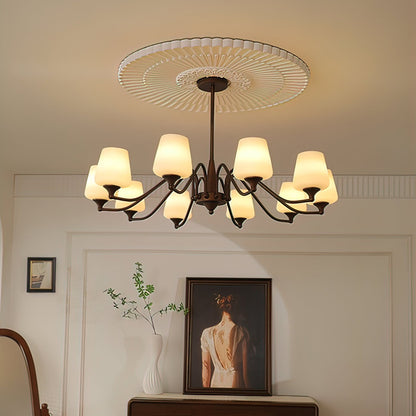 Ridge Chandelier with Adjustable Height