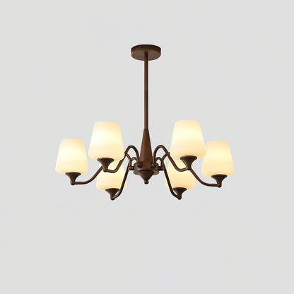 Ridge Chandelier with Adjustable Height — side view
