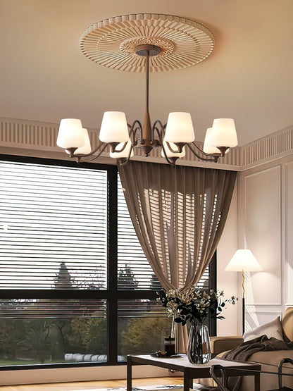 Ridge Chandelier with Adjustable Height