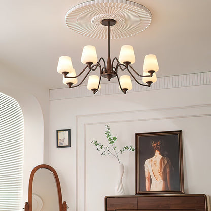 Ridge Chandelier with Adjustable Height