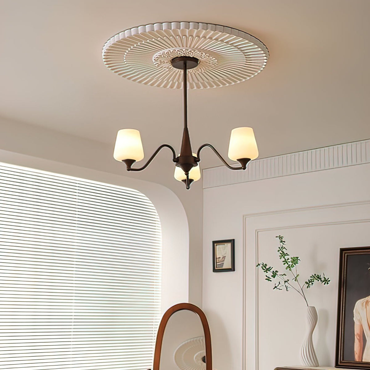 Ridge Chandelier with Adjustable Height