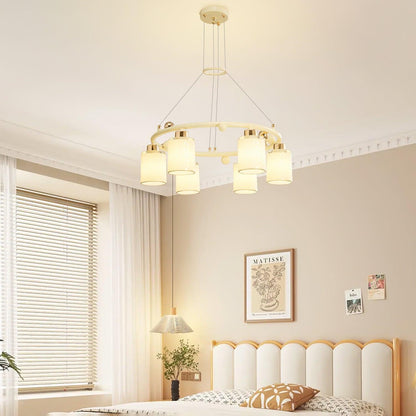Ring Glass Cup Chandelier with Soft Light