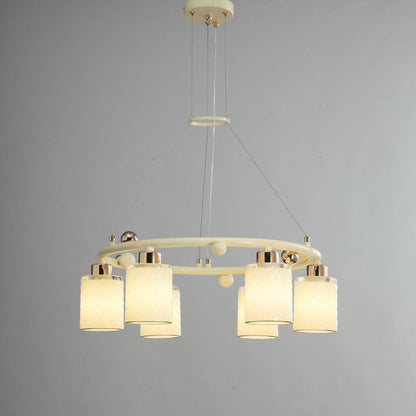 Ring Glass Cup Chandelier with Soft Light