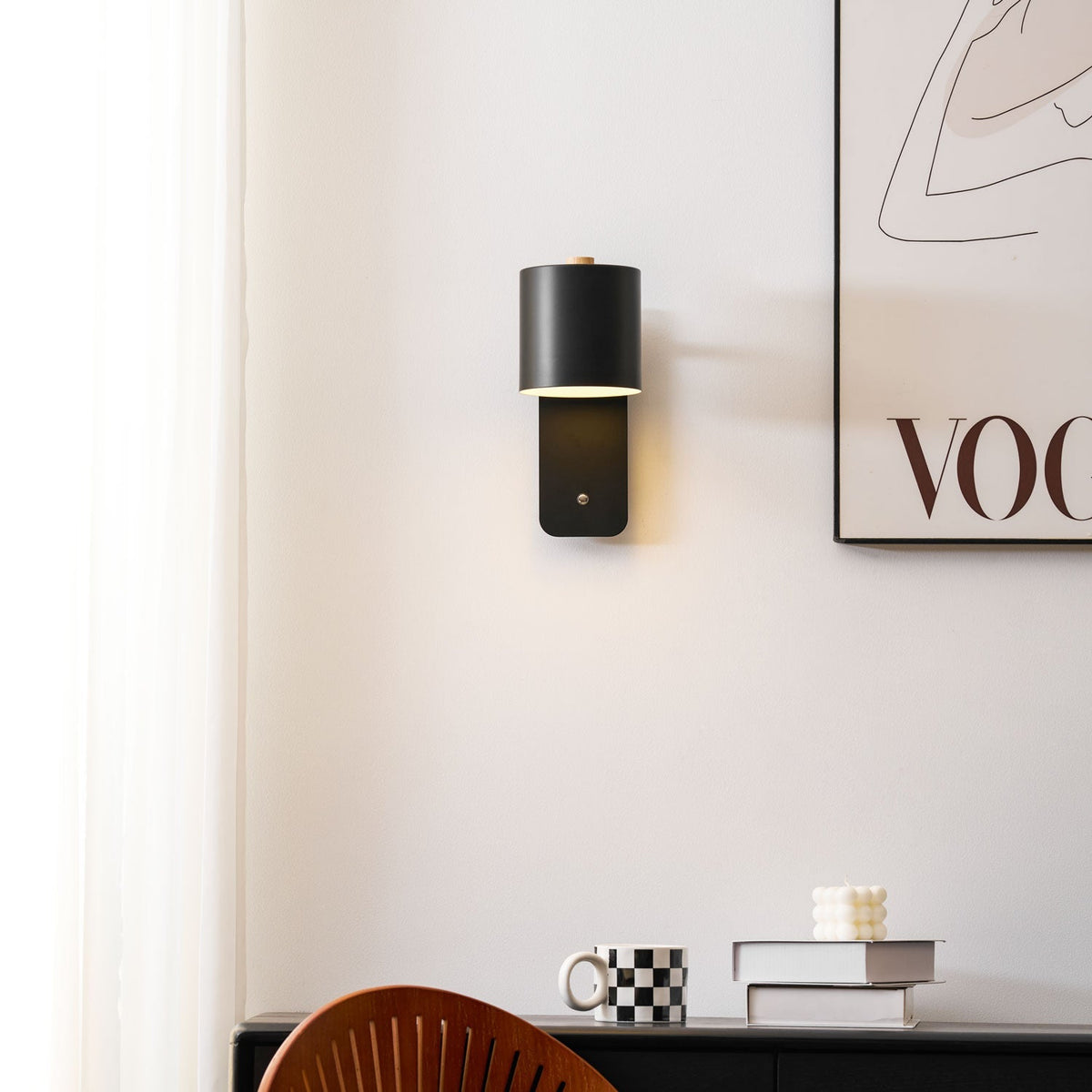 Rotatable Rechargeable Wall Lamp, USB Charging