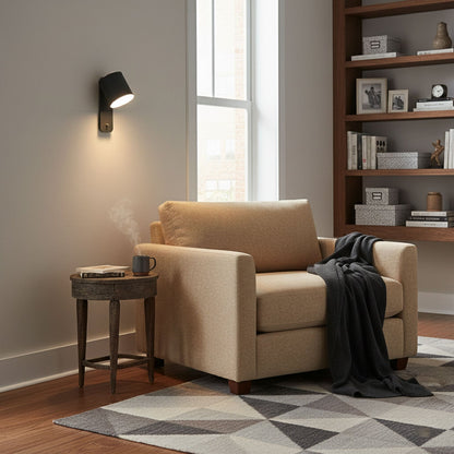 Rotatable Cylinder Wall Lamp with Adjustable Brightness
