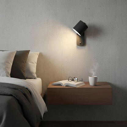 Rotatable Cylinder Wall Lamp with Adjustable Brightness