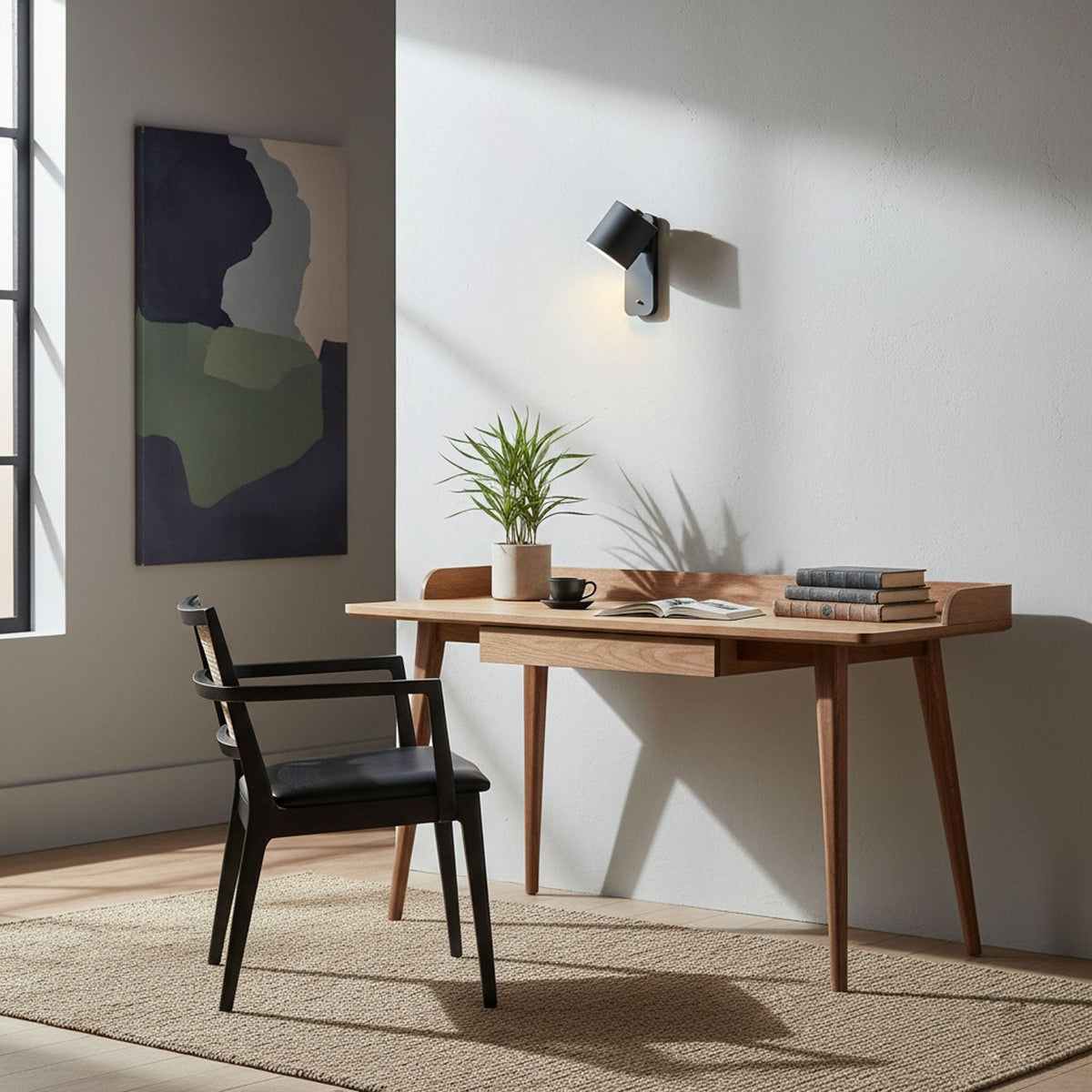 Rotatable Cylinder Wall Lamp with Adjustable Brightness