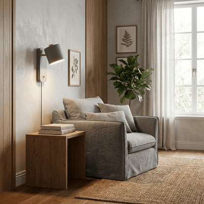 Rotatable Cylinder Plug-In Wall Lamp